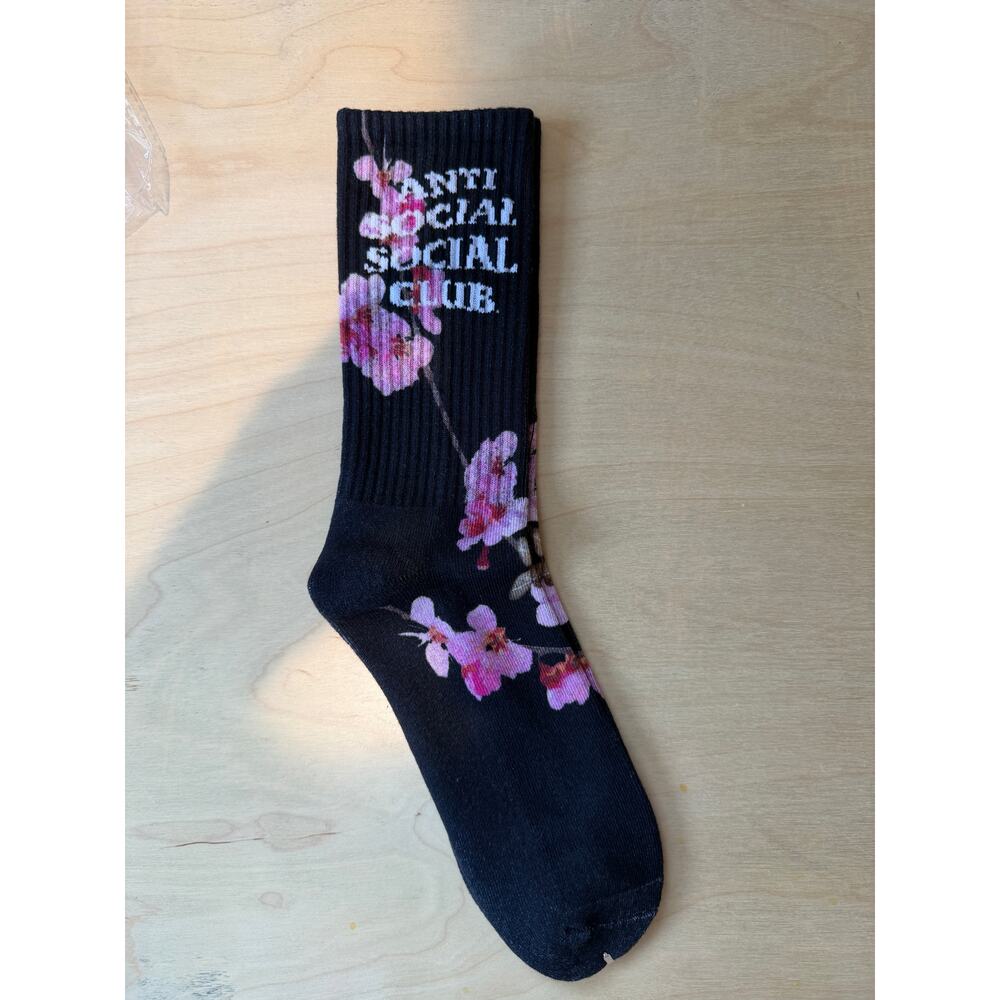 Anti Social Social Club Kkotch Socks Black NWT - Picture 3 of 5